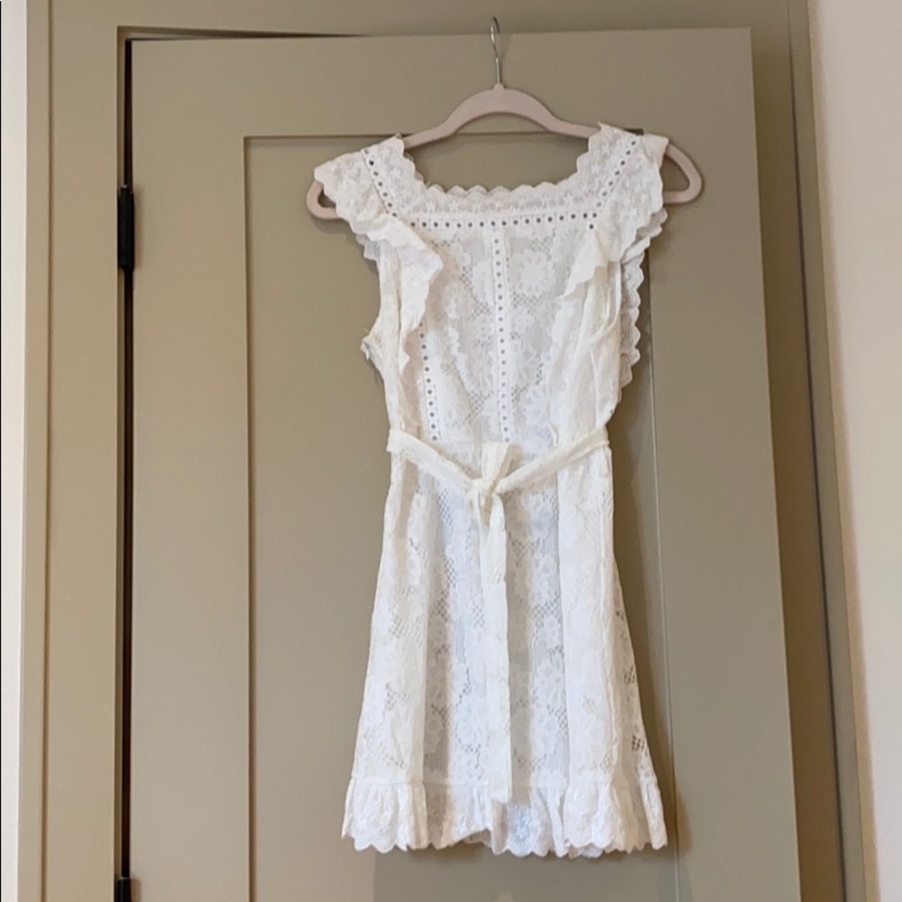 White eyelet dress